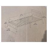 Twin Size Mainstays Ardent Metal Spindle Bed