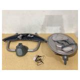 Monbebe 5-Mode Baby Swing with Bluetooth, Castle Point