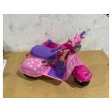 6V Disney Minnie Mouse Happy Helpers Scooter with Sidecar Ride-On Toy by Kid Trax, 1 mph