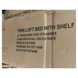 Coaster 460089 Home Furnishings Anica Transitional Wood Twin Size Loft Bed Frame with Ladder