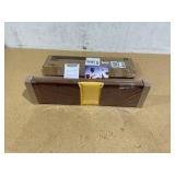 FLYJOE Picture Ledge Wall Shelves 24 Inch Width Set of 2, Solid Pine Wood Rustic Floating Ledge Shelves for Wall,Walnut