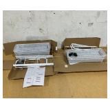 Mainstays Slim 3-Shelf Rolling Bathroom Organization Cart with 2 Hooks, White