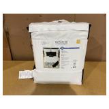 5PCS Full/Queen Mainstays White and Black Embroidered Comforter Set