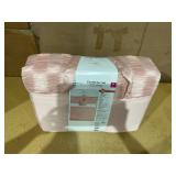 10PCS Full Size Mainstays Blush Pink Bed in a Bag Comforter Set with Sheets