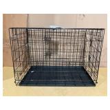 Vibrant Life Double Door Metal Wire Dog Crate with Leak-Proof Pan and Divider
