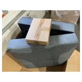 Mainstays 66" Studio Futon, Gray Linen Upholstery