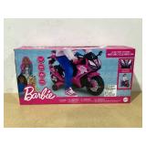 6V Barbie Motorcycle Ride on, Max 1 mph, for Kids Ages 3+ Years, by Flybar