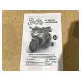 6V Barbie Motorcycle Ride on, Max 1 mph, for Kids Ages 3+ Years, by Flybar