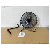 Mainstays 20" 3-Speed High Velocity Tiltable Black Steel Floor Fan