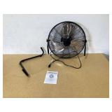 Mainstays 20" 3-Speed High Velocity Tiltable Black Steel Floor Fan