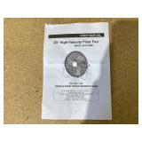 Mainstays 20" 3-Speed High Velocity Tiltable Black Steel Floor Fan