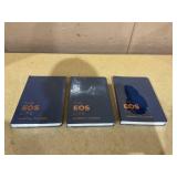 LOT OF 3 The EOS Life Journal and Planner