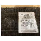 Vibrant Life Single Door Folding Metal Wire Dog Crate with Divider and Tray