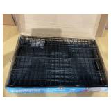 Vibrant Life Single Door Folding Metal Wire Dog Crate with Divider and Tray
