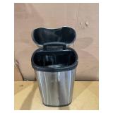 Nine Stars 13.2 Gallon Trash Can, Motion Sensor Kitchen Trash Can, Stainless Steel