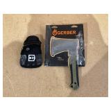 Gerber Camping Pack Hatchet with Sheath, in Green 2.5-in Steel Blade with Full Tang
