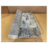 Madison Grey/Blue 3 ft. x 5 ft. Abstract Gradient Area Rug