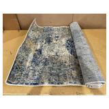 Madison Grey/Blue 3 ft. x 5 ft. Abstract Gradient Area Rug