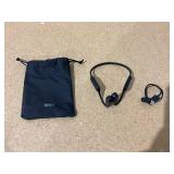 Onn. Wireless Bone Conduction Headphones with Storage Pouch