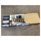 Better Homes & Gardens Reading Refined Farmhouse TV Stand for TVs up to 65", Light Honey Finish