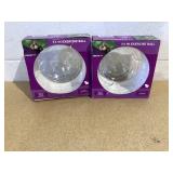 LOT OF 2 Vibrant Life Exercise Ball 7.3" Large Clear