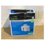 Premier Pet 60 oz. Pet Fountain, Automatic for Cats, Filters Included, White