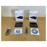LOT OF 2 LG Ultra Slim Portable DVD Writer gp55ex70