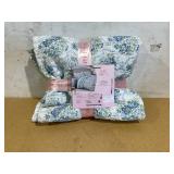 3PCS Full/Queen Paris Hilton Camille Lilac Quilt Set