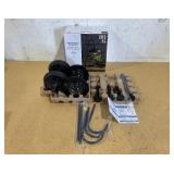 Better Homes & Gardens Corbyn Solar Powered Matte Black Metal Landscape LED Pathway Downlight, 20 Lumens