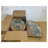 Soft Grip 16 Piece Cookware Set, Non-Toxic PFAS-Free Ceramic Nonstick, Pots, Frying, Sauce, Saute, Glass Lids, Stay-Cool Handles, Wobble Free Bases, Dishwasher & Oven Safe, Turquoise