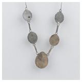 Larimar Sterling Silver Necklace.