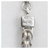 MILOR Byzantine Sterling Silver Chain Necklace.