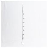 Joan Rivers Multi-Colored Rhinestone Accented Dangling Silver Tone Base Metal Charm Anklet/Bracelet .