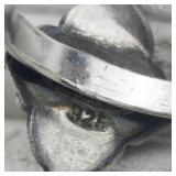 Dainty Pearl Sterling Silver Ring. Size 5.75 - 6.