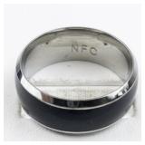 NFC Smart Chip Base Metal Ring. Size 12.