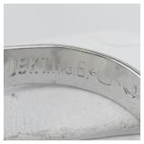 Imitation Star Sapphire 18K Hge Ring. Size 11.75 - 12.