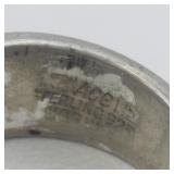 Three Ball Sterling Silver . Size 5.5 - 5.75.