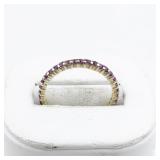 Designs by FMC Five Stone CZ Vermeil (Sterling Silver) Band. Size 6.75 - 7.