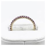 Designs by FMC Five Stone CZ Vermeil (Sterling Silver) Band. Size 6.75 - 7.