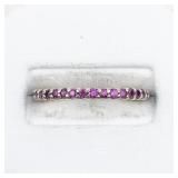 Designs by FMC Five Stone CZ Vermeil (Sterling Silver) Band. Size 6.75 - 7.