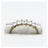 Pink Eternity Vermeil (Sterling Silver) Band. Size 8 - 8.25.