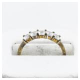 Pink Eternity Vermeil (Sterling Silver) Band. Size 8 - 8.25.