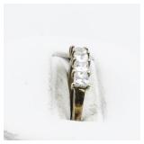 Pink Eternity Vermeil (Sterling Silver) Band. Size 8 - 8.25.