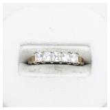 Pink Eternity Vermeil (Sterling Silver) Band. Size 8 - 8.25.