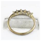 Pink Eternity Vermeil (Sterling Silver) Band. Size 8 - 8.25.