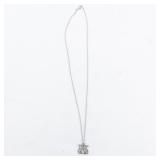 Tiffany & Co. "Try God" Sterling Silver Pendant Necklace .