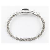 Esposito  Black Onyx Sterling Silver Hinged Bangle.