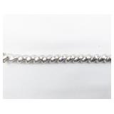 MILOR Sand Marco Diamond Cut Link sterling Silver Bracelet.