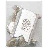 MILOR Sand Marco Diamond Cut Link sterling Silver Bracelet.