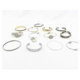 Set of thirteen  Base Metal Bangles.